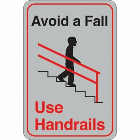 BSC PREFERRED Avoid a Fall... 9 x 6'' Facility Sign SN404